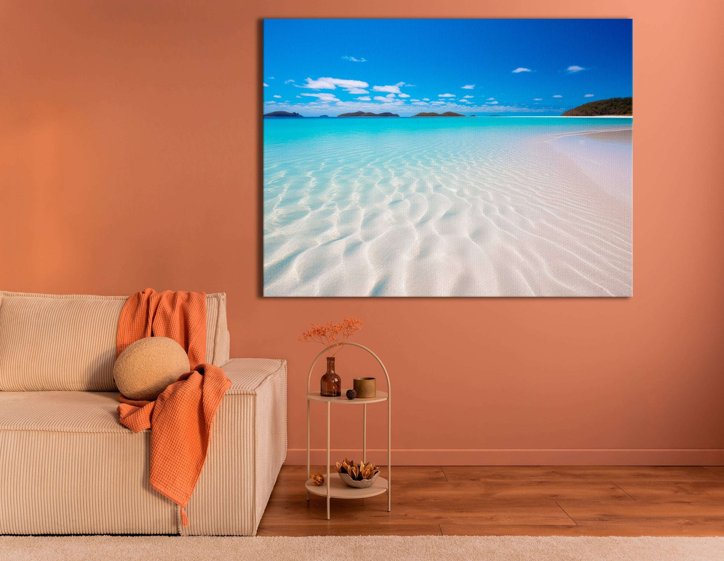 Australian White Sandy Beach - Canvas Print - Artoholica Ready to Hang Canvas Print