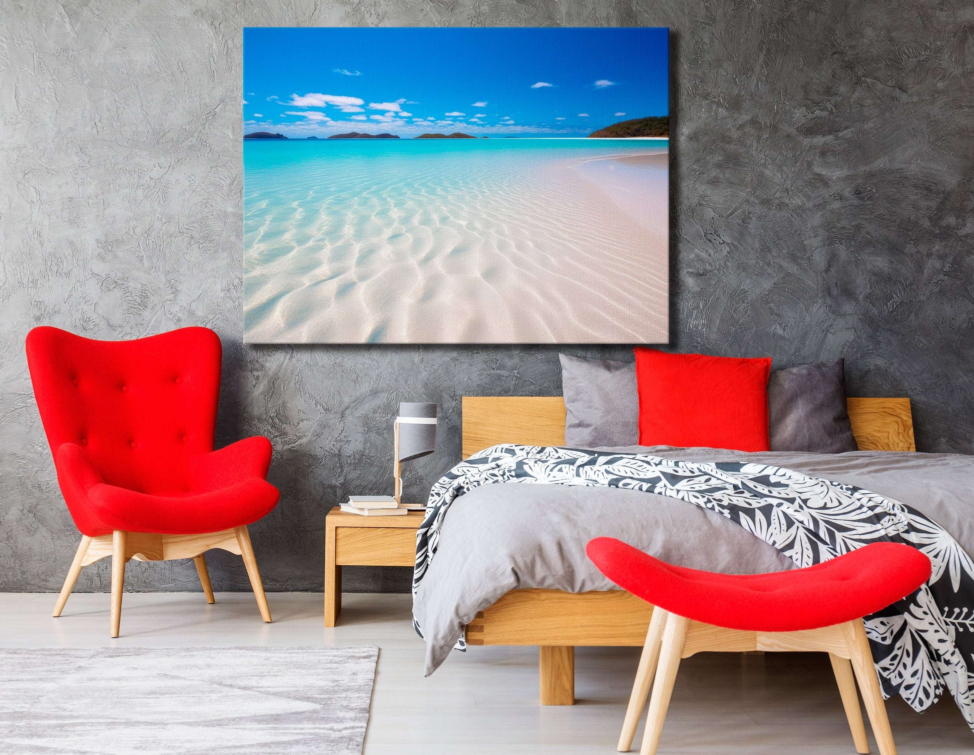 Australian White Sandy Beach - Canvas Print - Artoholica Ready to Hang Canvas Print