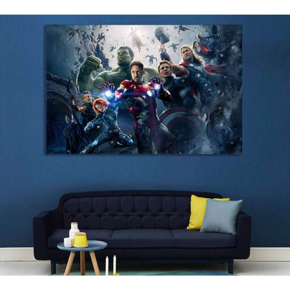 Avengers №2018 Ready to Hang Canvas PrintCanvas art arrives ready to hang, with hanging accessories included and no additional framing required. Every canvas print is hand-crafted, made on-demand at our workshop and expertly stretched around 100% North Am