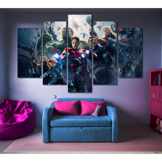 Avengers №2018 Ready to Hang Canvas PrintCanvas art arrives ready to hang, with hanging accessories included and no additional framing required. Every canvas print is hand-crafted, made on-demand at our workshop and expertly stretched around 100% North Am