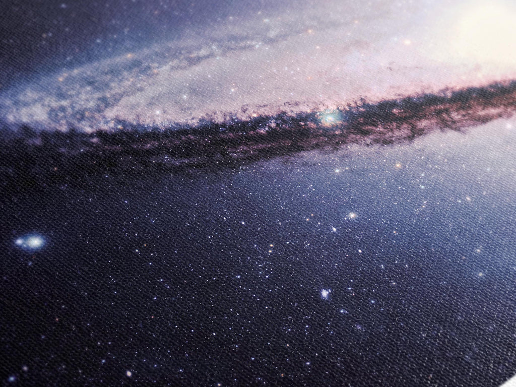 Canvasprint van het Sombrero-sterrenstelsel, wandkunst uit de ruimte, astronomische Melkwegkunstprint, sterren uit het kosmische universum, fotografie van nevels in de diepe ruimte