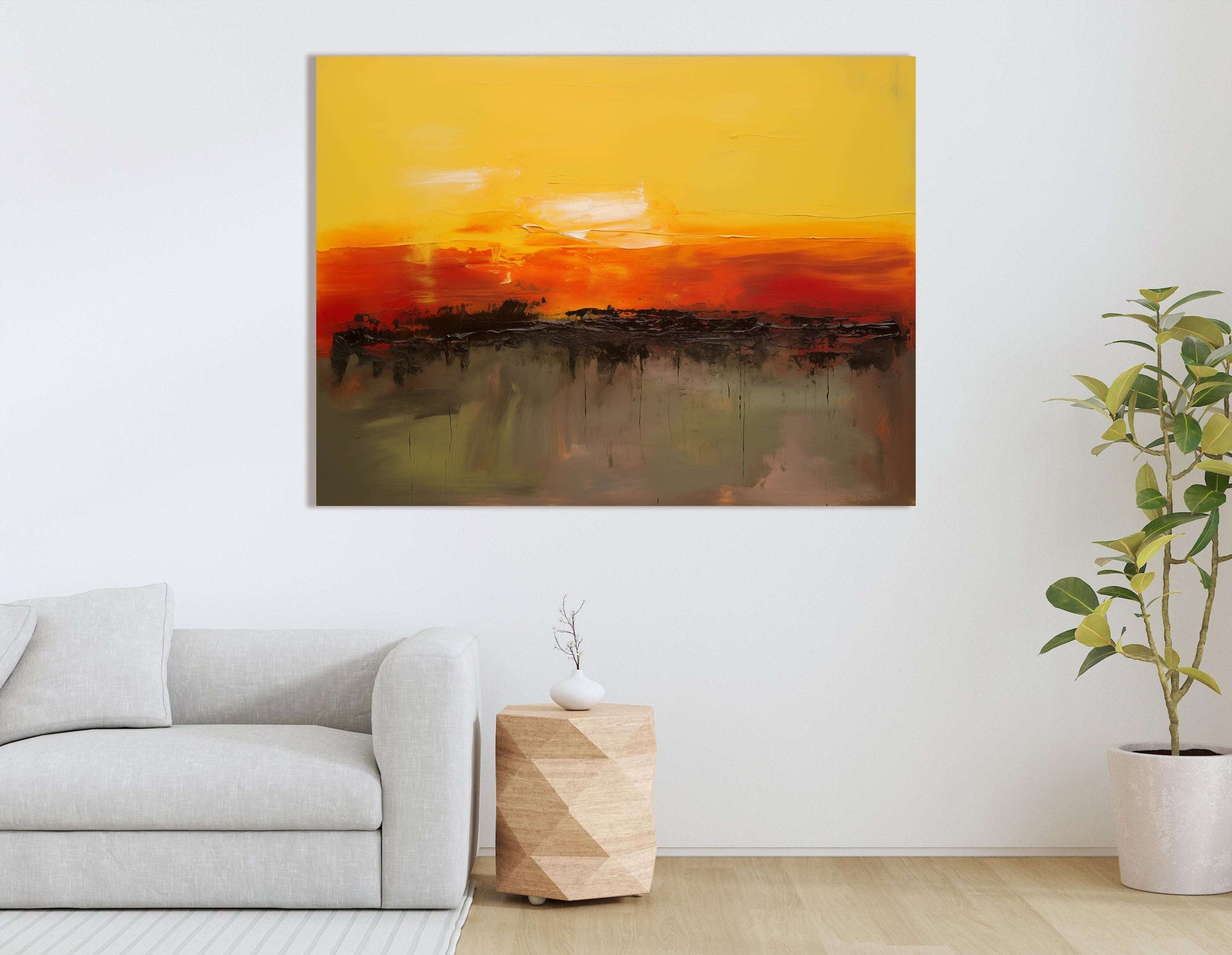 Balance of Light and Shadow in Sunset - Canvas Print - Artoholica Ready to Hang Canvas Print