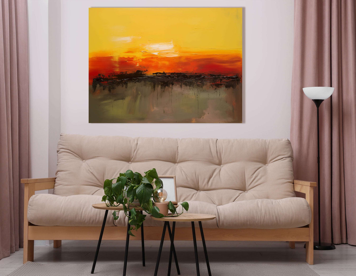 Balance of Light and Shadow in Sunset - Canvas Print - Artoholica Ready to Hang Canvas Print