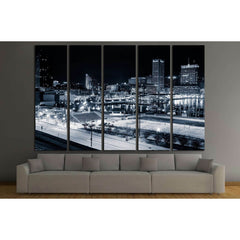 Baltimore Inner Harbor and skyline during twilight from Federal Hill №2152 Ready to Hang Canvas PrintCanvas art arrives ready to hang, with hanging accessories included and no additional framing required. Every canvas print is hand-crafted, made on-demand