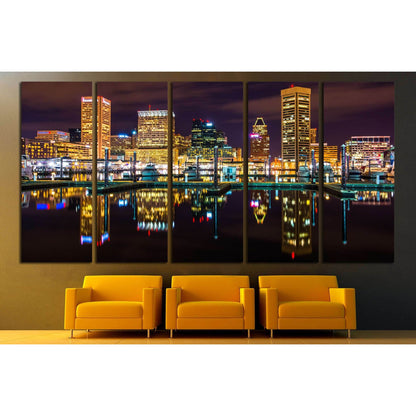 Baltimore, Maryland №2161 Ready to Hang Canvas PrintCanvas art arrives ready to hang, with hanging accessories included and no additional framing required. Every canvas print is hand-crafted, made on-demand at our workshop and expertly stretched around 10