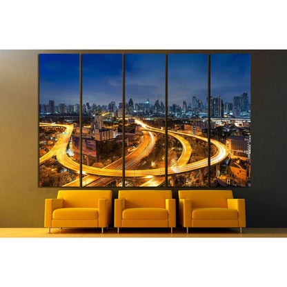 Bangkok cityscape №822 Ready to Hang Canvas PrintCanvas art arrives ready to hang, with hanging accessories included and no additional framing required. Every canvas print is hand-crafted, made on-demand at our workshop and expertly stretched around 100%