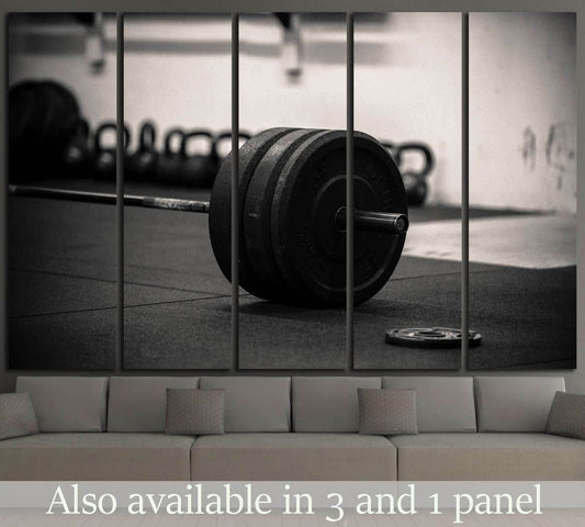 Barbell №1466 Ready to Hang Canvas PrintCanvas art arrives ready to hang, with hanging accessories included and no additional framing required. Every canvas print is hand-crafted, made on-demand at our workshop and expertly stretched around 100% North Ame