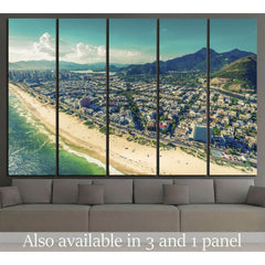 Barra da Tijuca Beach, Rio de Janeiro, Brazil №1200 Ready to Hang Canvas PrintCanvas art arrives ready to hang, with hanging accessories included and no additional framing required. Every canvas print is hand-crafted, made on-demand at our workshop and ex