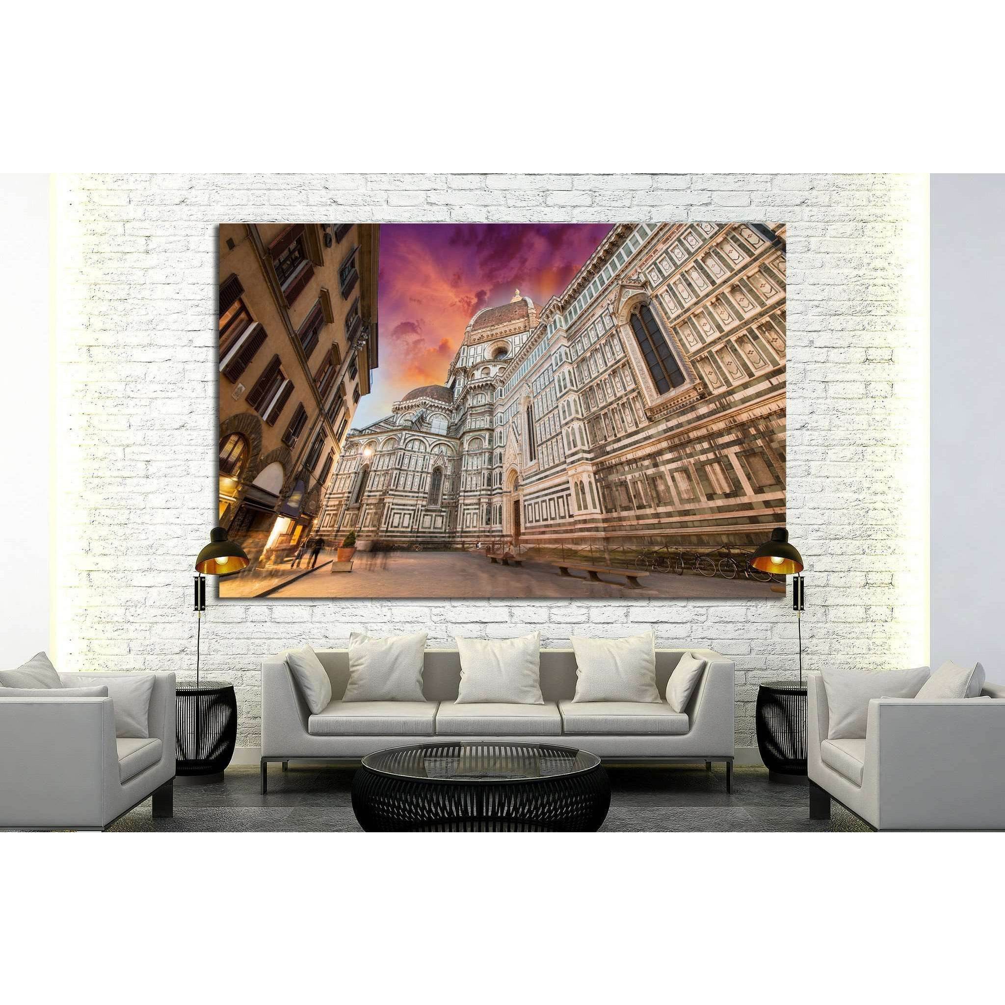 Basilica of Saint Mary of the Flower in Florence, Italy №1787 Ready to Hang Canvas PrintCanvas art arrives ready to hang, with hanging accessories included and no additional framing required. Every canvas print is hand-crafted, made on-demand at our works