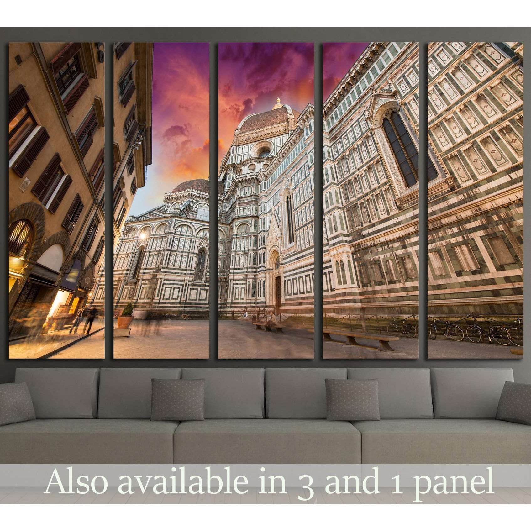 Basilica of Saint Mary of the Flower in Florence, Italy №1787 Ready to Hang Canvas PrintCanvas art arrives ready to hang, with hanging accessories included and no additional framing required. Every canvas print is hand-crafted, made on-demand at our works