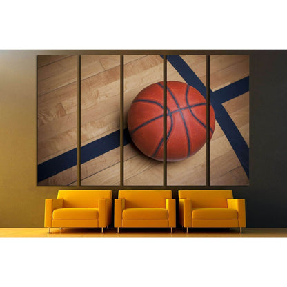 Basketball on a basketball Court №2119 Ready to Hang Canvas PrintCanvas art arrives ready to hang, with hanging accessories included and no additional framing required. Every canvas print is hand-crafted, made on-demand at our workshop and expertly stretc