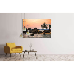 Beach at sunset at Phu Quoc island in Vietnam №3148 Ready to Hang Canvas PrintCanvas art arrives ready to hang, with hanging accessories included and no additional framing required. Every canvas print is hand-crafted, made on-demand at our workshop and ex