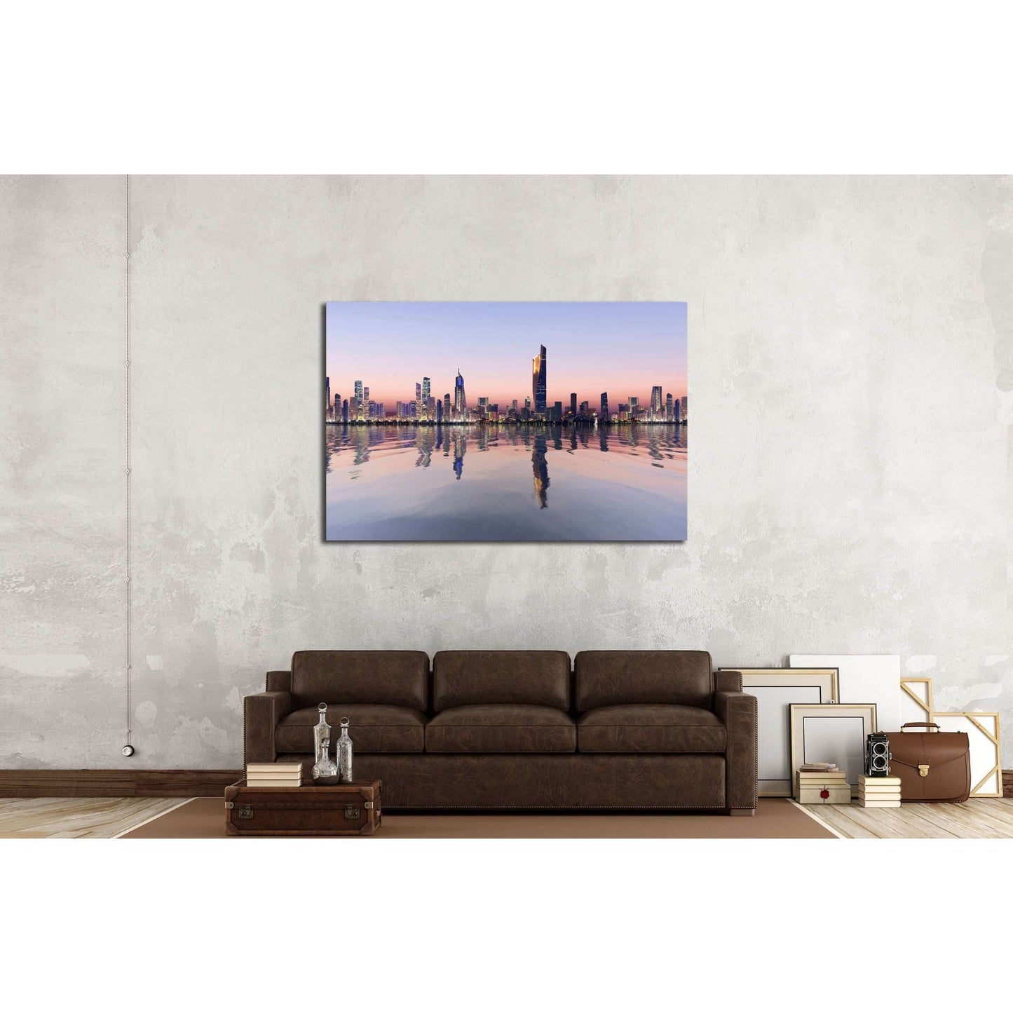 beautiful dawn view of kuwait cityscape №2327 Ready to Hang Canvas PrintCanvas art arrives ready to hang, with hanging accessories included and no additional framing required. Every canvas print is hand-crafted, made on-demand at our workshop and expertly