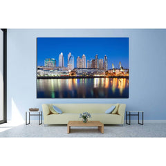 Beautiful downtown Tampa Florida at twilight №1221 Ready to Hang Canvas PrintCanvas art arrives ready to hang, with hanging accessories included and no additional framing required. Every canvas print is hand-crafted, made on-demand at our workshop and exp