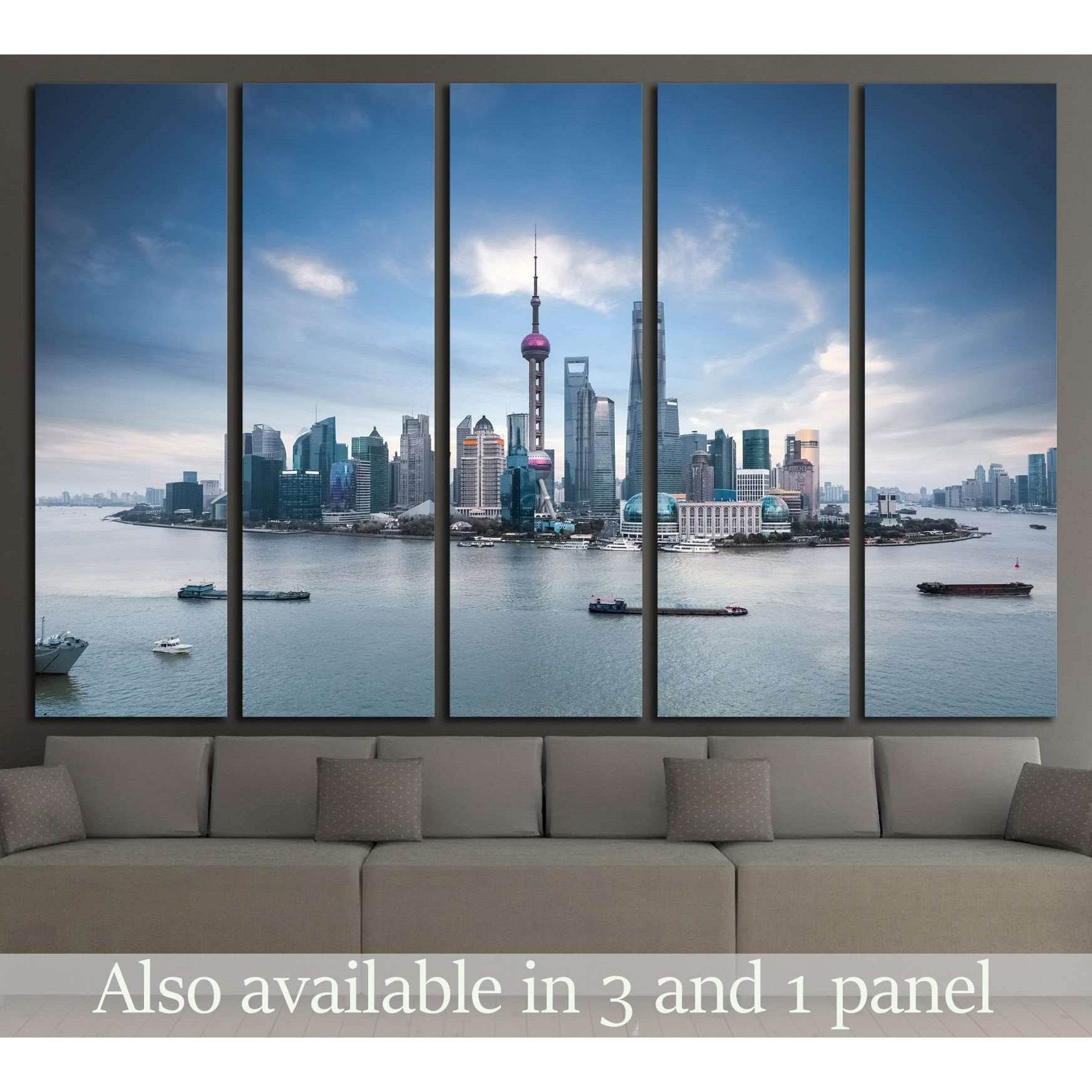 beautiful shanghai skyline and huangpu river , China №2319 Ready to Hang Canvas PrintCanvas art arrives ready to hang, with hanging accessories included and no additional framing required. Every canvas print is hand-crafted, made on-demand at our workshop