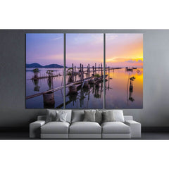 Beautiful sunset Koh yo island in Songkha, Thailand №1306 Ready to Hang Canvas PrintCanvas art arrives ready to hang, with hanging accessories included and no additional framing required. Every canvas print is hand-crafted, made on-demand at our workshop