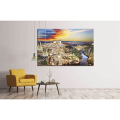 beautiful sunset over old Toledo, Spain №1694 Ready to Hang Canvas PrintCanvas art arrives ready to hang, with hanging accessories included and no additional framing required. Every canvas print is hand-crafted, made on-demand at our workshop and expertly