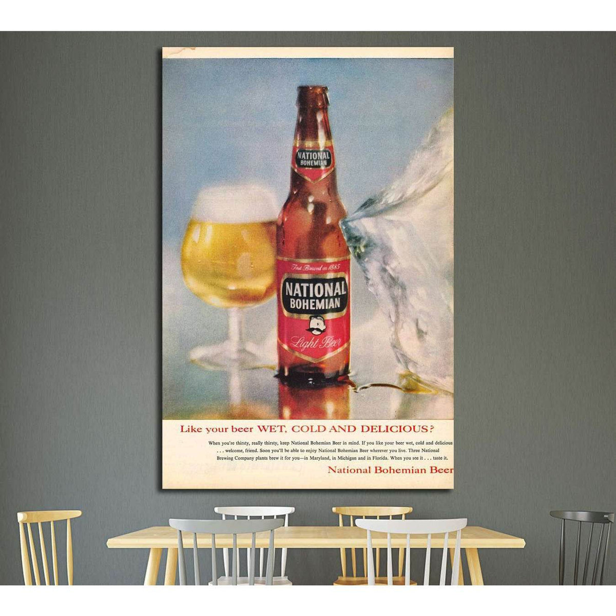 Beer №3489 Ready to Hang Canvas PrintCanvas art arrives ready to hang, with hanging accessories included and no additional framing required. Every canvas print is hand-crafted, made on-demand at our workshop and expertly stretched around 100% North Americ