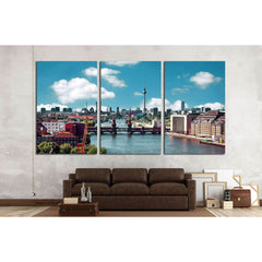 berlin skyline, oberbaum bridge №1172 Ready to Hang Canvas PrintCanvas art arrives ready to hang, with hanging accessories included and no additional framing required. Every canvas print is hand-crafted, made on-demand at our workshop and expertly stretch
