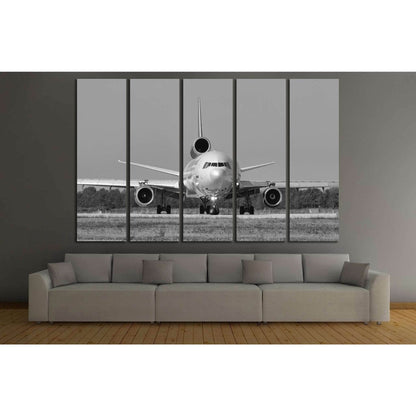 Black and White Airplane №144 Ready to Hang Canvas PrintCanvas art arrives ready to hang, with hanging accessories included and no additional framing required. Every canvas print is hand-crafted, made on-demand at our workshop and expertly stretched aroun