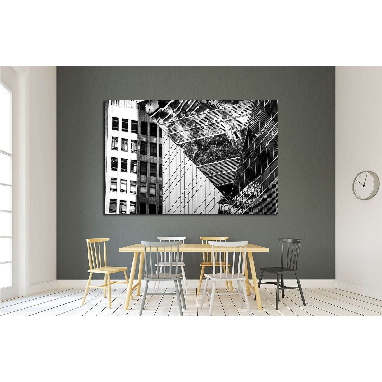 Black and White images of Commercial buildings №1581 Ready to Hang Canvas PrintCanvas art arrives ready to hang, with hanging accessories included and no additional framing required. Every canvas print is hand-crafted, made on-demand at our workshop and e