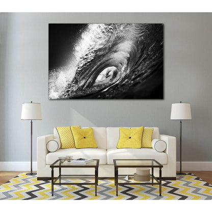 Black and White Wave №777 Ready to Hang Canvas PrintCanvas art arrives ready to hang, with hanging accessories included and no additional framing required. Every canvas print is hand-crafted, made on-demand at our workshop and expertly stretched around 10