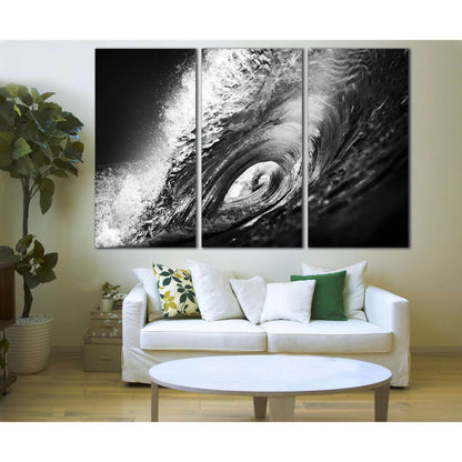 Black and White Wave №777 Ready to Hang Canvas PrintCanvas art arrives ready to hang, with hanging accessories included and no additional framing required. Every canvas print is hand-crafted, made on-demand at our workshop and expertly stretched around 10