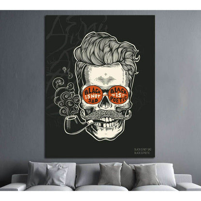 black is not sad №4584 Ready to Hang Canvas PrintCanvas art arrives ready to hang, with hanging accessories included and no additional framing required. Every canvas print is hand-crafted, made on-demand at our workshop and expertly stretched around 100%