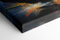 Black Swan Splashing in Water - Canvas Print - Artoholica Ready to Hang Canvas Print