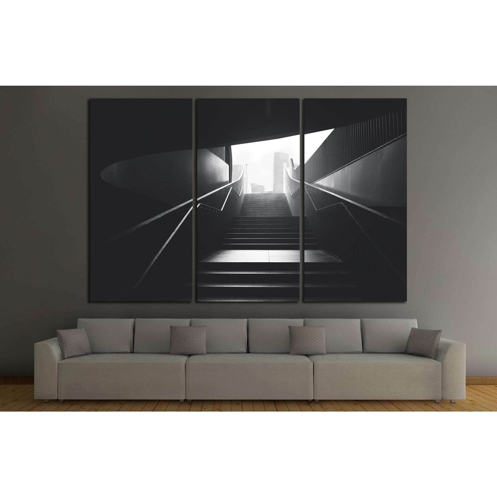 black urban stairs №1061 Ready to Hang Canvas PrintCanvas art arrives ready to hang, with hanging accessories included and no additional framing required. Every canvas print is hand-crafted, made on-demand at our workshop and expertly stretched around 100