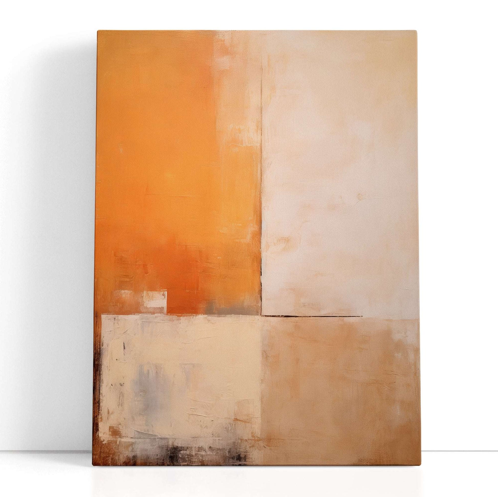 Blocks in Muted Orange and Amber Tones - Canvas Print - Artoholica Ready to Hang Canvas Print