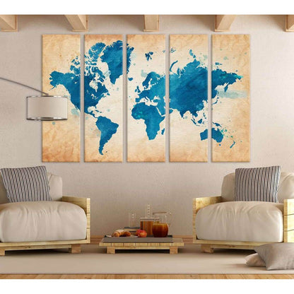 World Map for Home Office Wall DecorationDecorate your walls with a stunning World Map Canvas Art Print from the world's largest art gallery. Choose from thousands of Map artworks with various sizing options. Choose your perfect art print to complete your