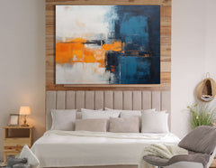 Blueberry and Tangerine Horizon - Canvas Print - Artoholica Ready to Hang Canvas Print