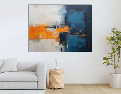 Blueberry and Tangerine Horizon - Canvas Print - Artoholica Ready to Hang Canvas Print