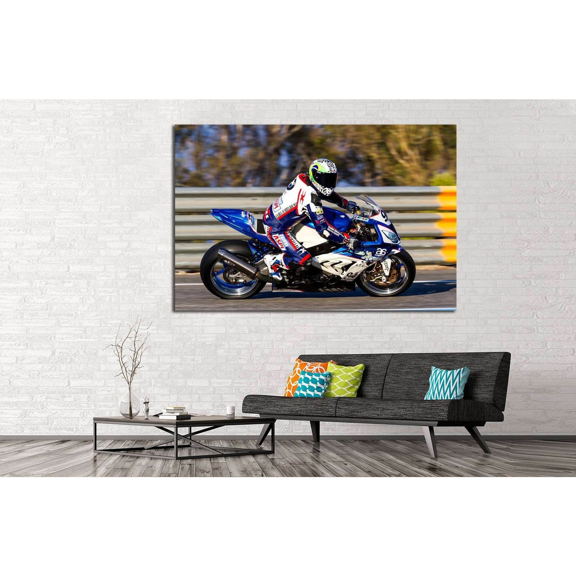 BMW S1000RR №160 Ready to Hang Canvas PrintCanvas art arrives ready to hang, with hanging accessories included and no additional framing required. Every canvas print is hand-crafted, made on-demand at our workshop and expertly stretched around 100% North