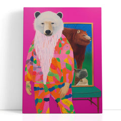 Bold and Eclectic Bear - Canvas Print - Artoholica Ready to Hang Canvas Print