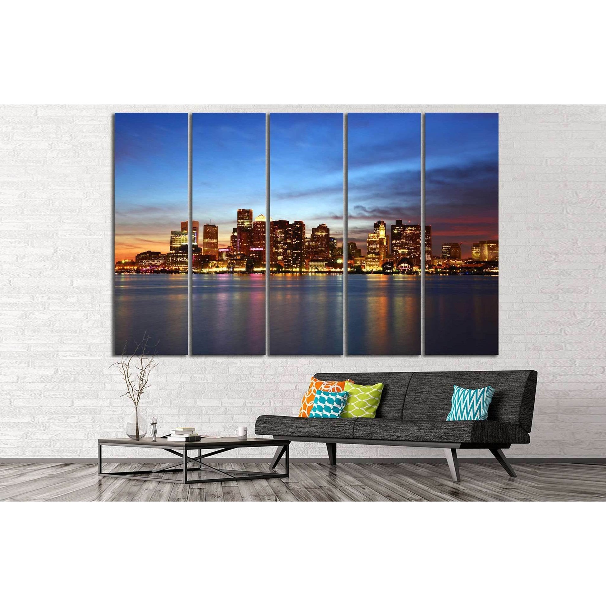 Boston Cityscape №127 Ready to Hang Canvas PrintCanvas art arrives ready to hang, with hanging accessories included and no additional framing required. Every canvas print is hand-crafted, made on-demand at our workshop and expertly stretched around 100% N