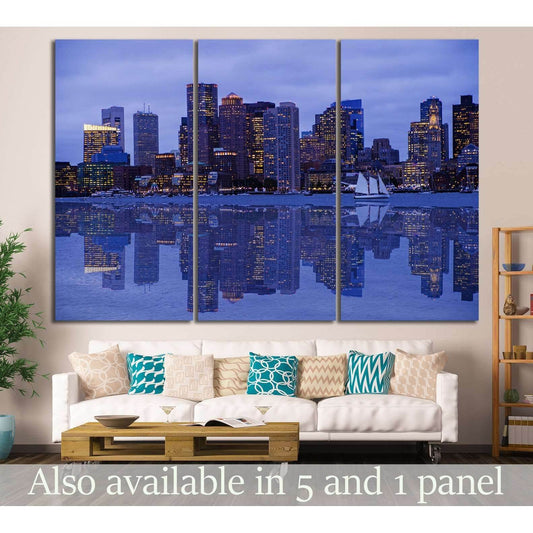 Boston Cityscape №130 Ready to Hang Canvas PrintCanvas art arrives ready to hang, with hanging accessories included and no additional framing required. Every canvas print is hand-crafted, made on-demand at our workshop and expertly stretched around 100% N