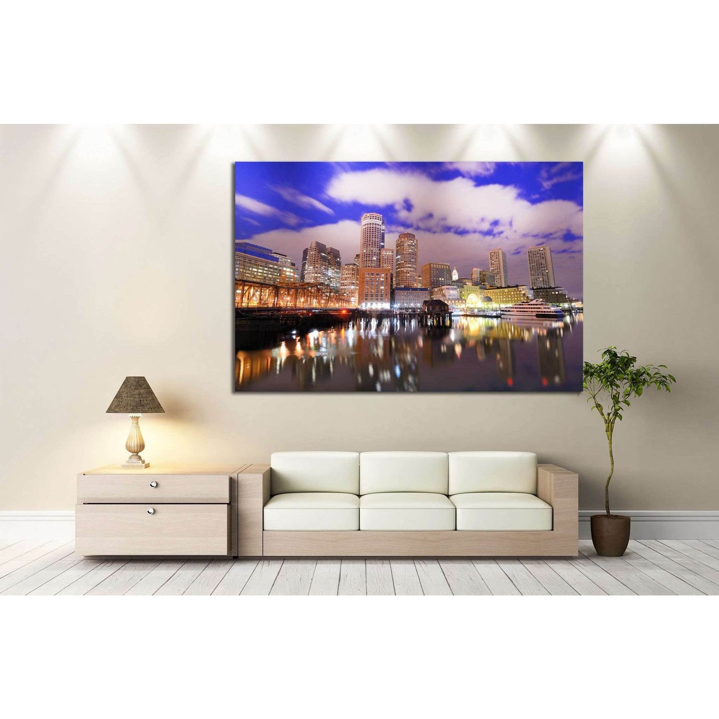 Boston Skyscraper №128 Ready to Hang Canvas PrintCanvas art arrives ready to hang, with hanging accessories included and no additional framing required. Every canvas print is hand-crafted, made on-demand at our workshop and expertly stretched around 100%