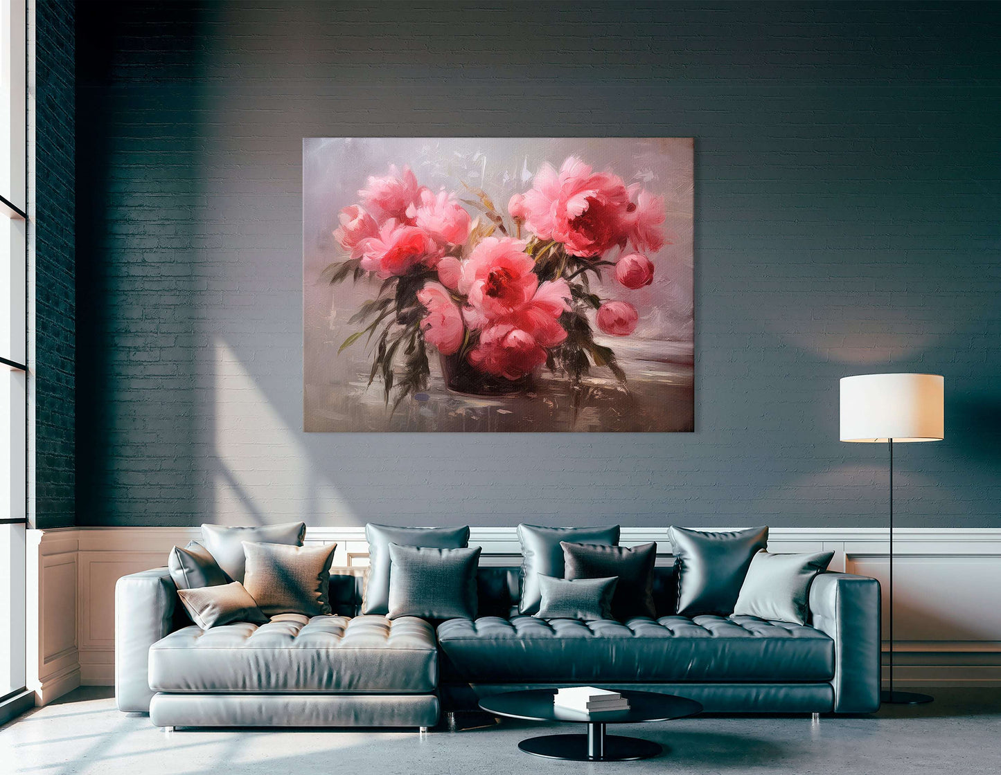 Bouquet of Pink Peonies - Canvas Print - Artoholica Ready to Hang Canvas Print