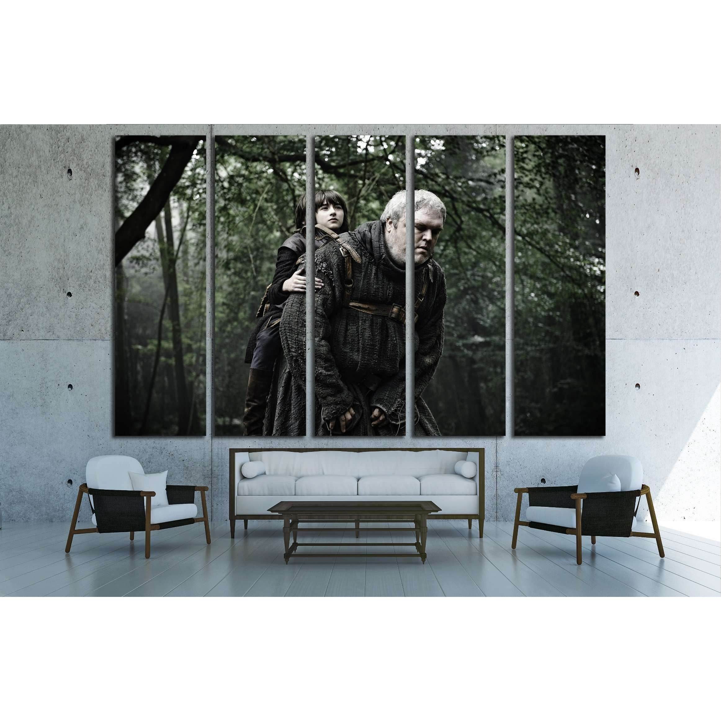 bran stark and hodor №3333 Ready to Hang Canvas PrintCanvas art arrives ready to hang, with hanging accessories included and no additional framing required. Every canvas print is hand-crafted, made on-demand at our workshop and expertly stretched around 1