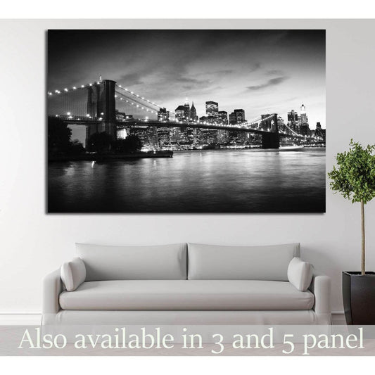 Black and White Brooklyn Bridge Wall ArtDecorate your walls with a stunning Black and White Brooklyn Bridge Canvas Art Print from the world's largest art gallery. Choose from thousands of Brooklyn Bridge artworks with various sizing options. Choose your p