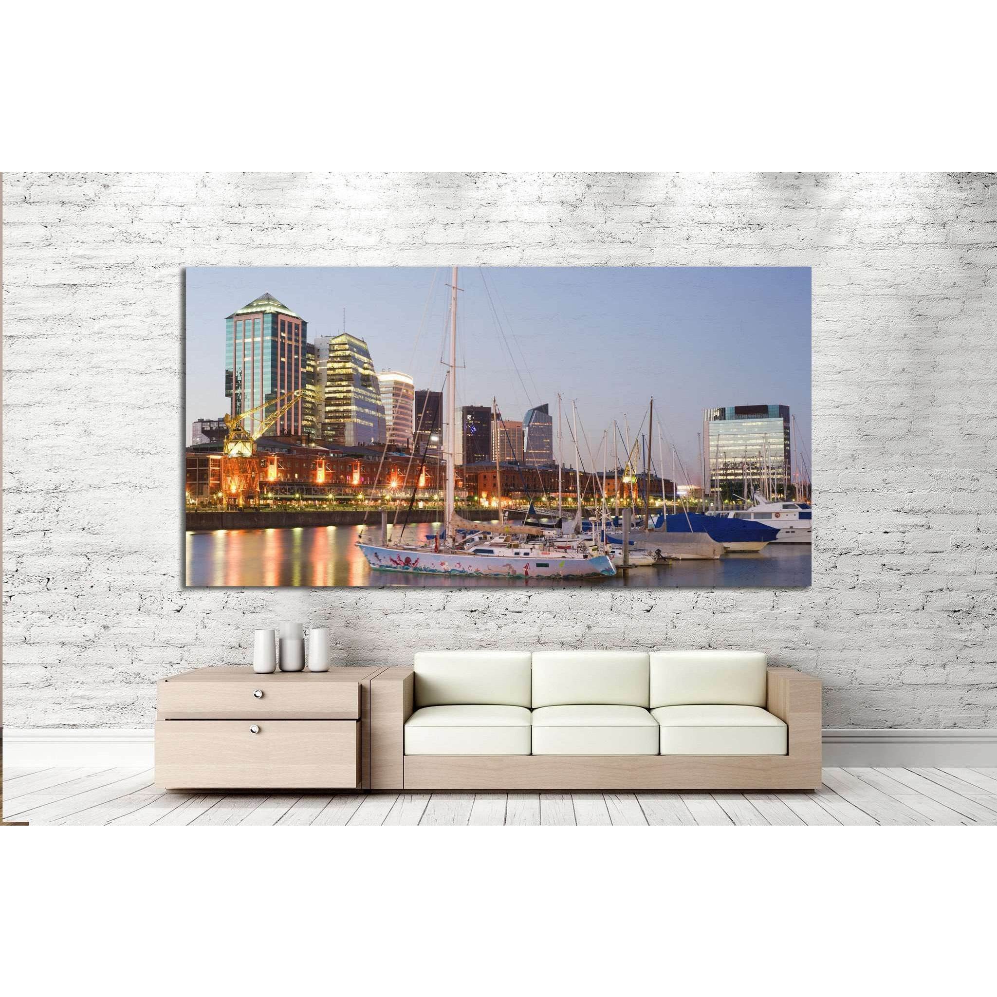 Buenos Aires Cityscape №1142 Ready to Hang Canvas PrintCanvas art arrives ready to hang, with hanging accessories included and no additional framing required. Every canvas print is hand-crafted, made on-demand at our workshop and expertly stretched around