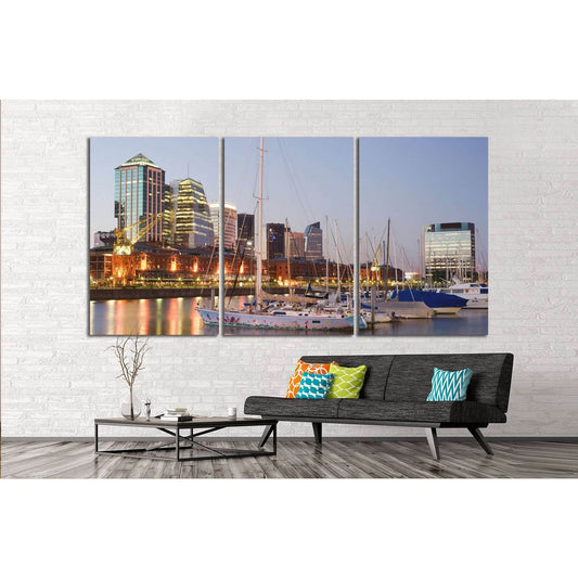 Buenos Aires Cityscape №1142 Ready to Hang Canvas PrintCanvas art arrives ready to hang, with hanging accessories included and no additional framing required. Every canvas print is hand-crafted, made on-demand at our workshop and expertly stretched around