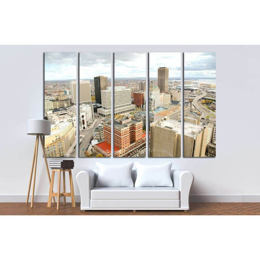 Buffalo skyline from the city hall observation deck №1682 Ready to Hang Canvas PrintCanvas art arrives ready to hang, with hanging accessories included and no additional framing required. Every canvas print is hand-crafted, made on-demand at our workshop