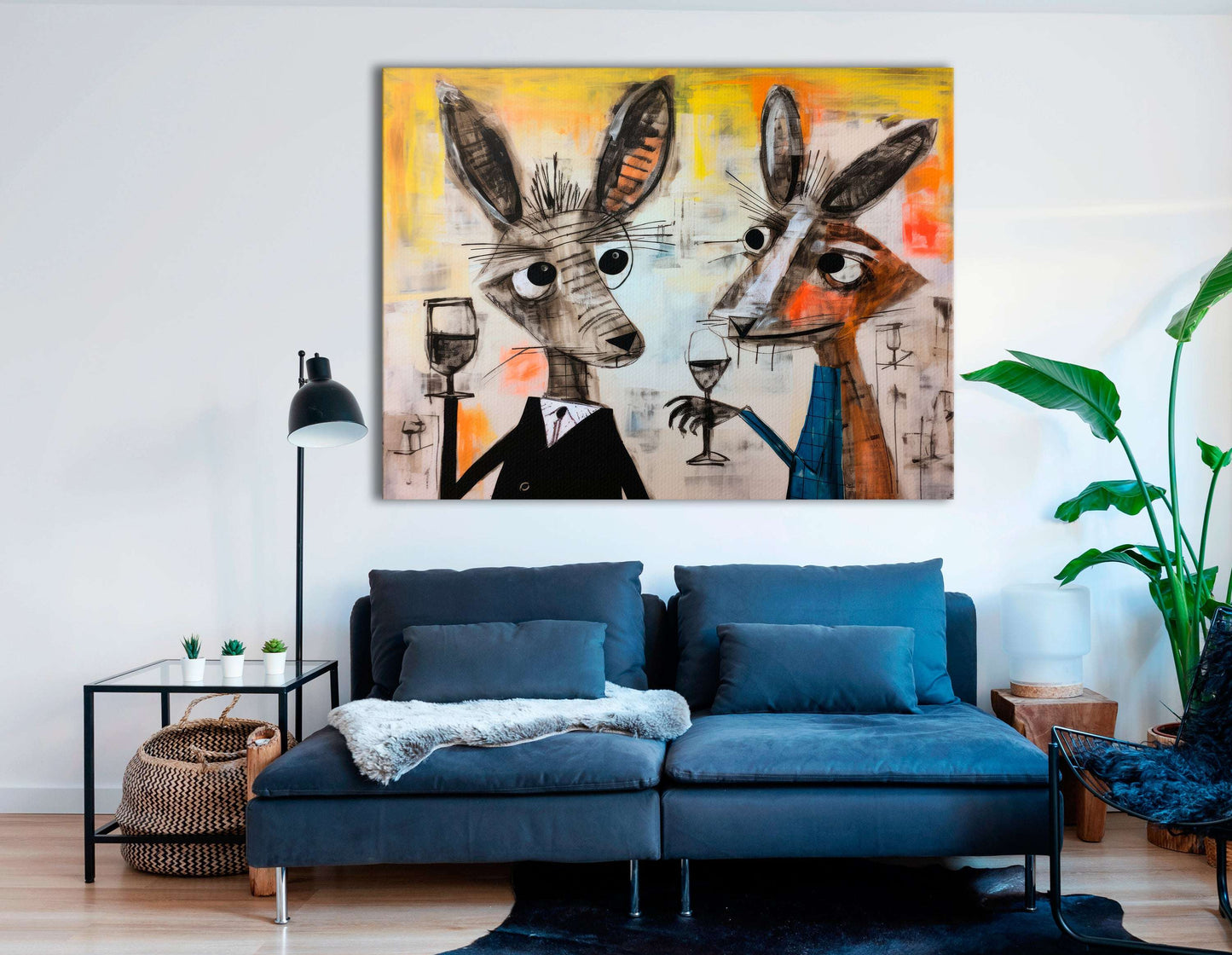 Bunnies Friday Night - Canvas Print - Artoholica Ready to Hang Canvas Print