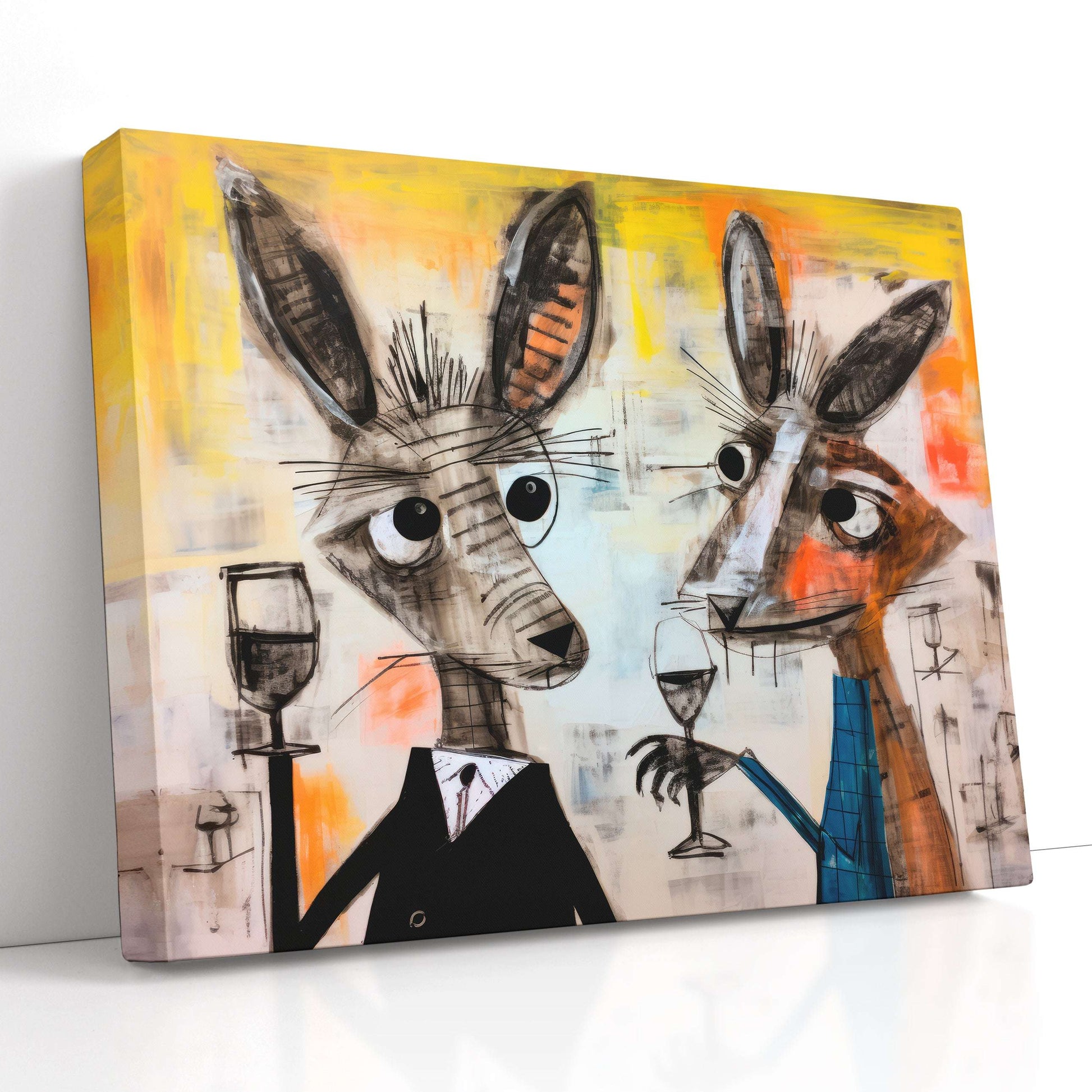 Bunnies Friday Night - Canvas Print - Artoholica Ready to Hang Canvas Print