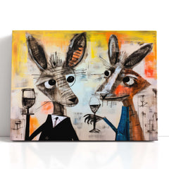 Bunnies Friday Night - Canvas Print - Artoholica Ready to Hang Canvas Print