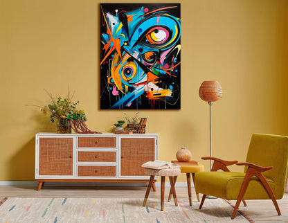 Burst of Color and Motion - Canvas Print - Artoholica Ready to Hang Canvas Print