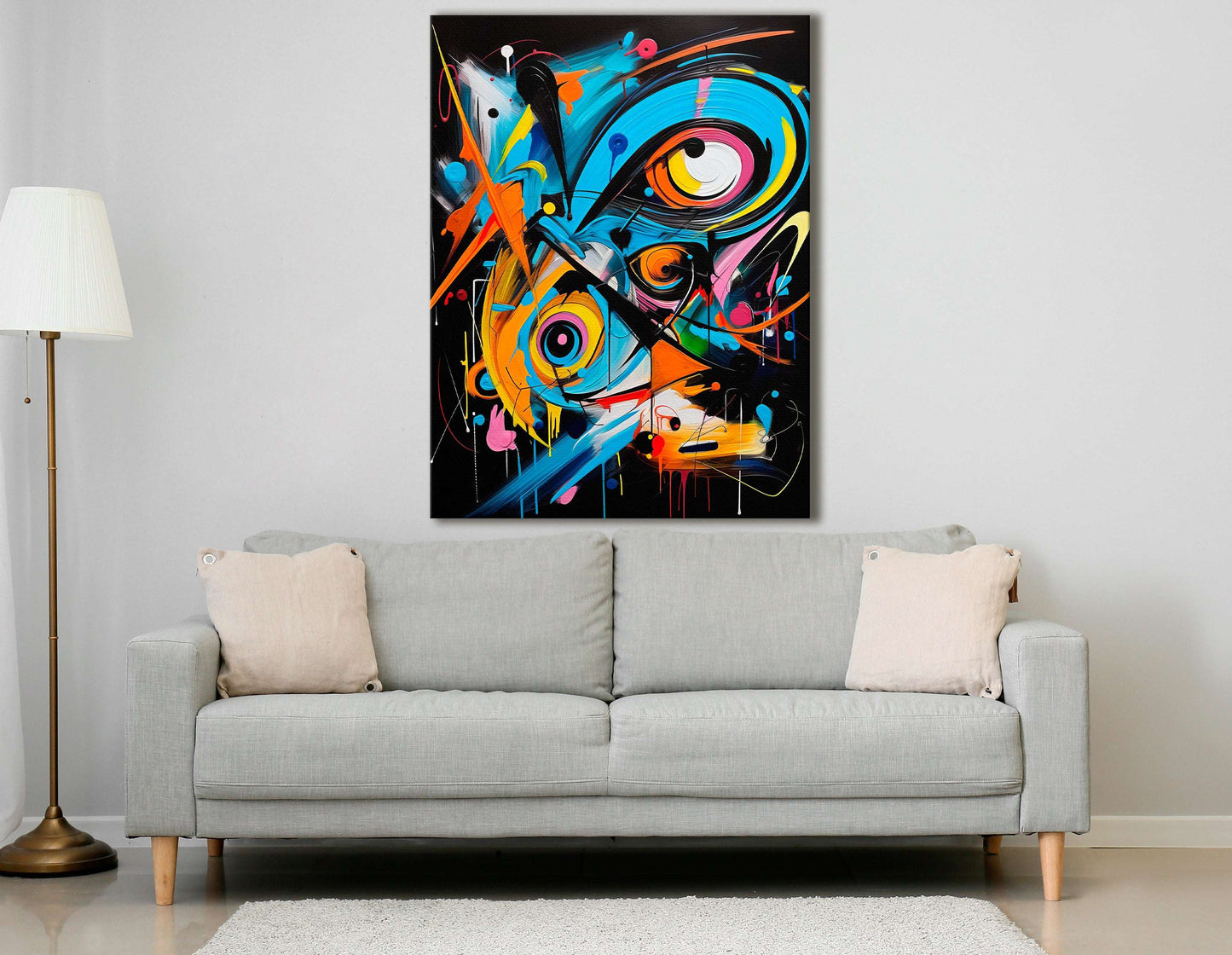 Burst of Color and Motion - Canvas Print - Artoholica Ready to Hang Canvas Print